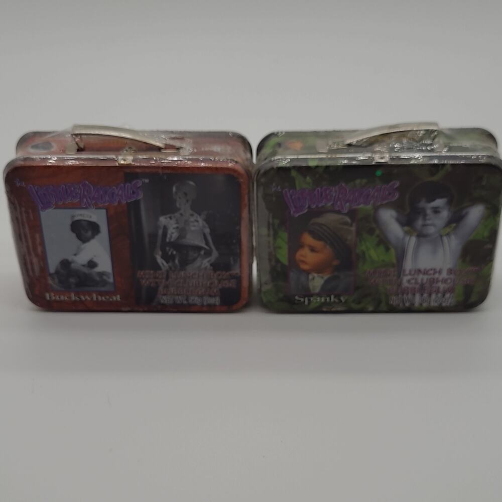 The Little Rascals Mini Lunchbox Tins Lot 2002 Dart Flipcards Gum Sealed New